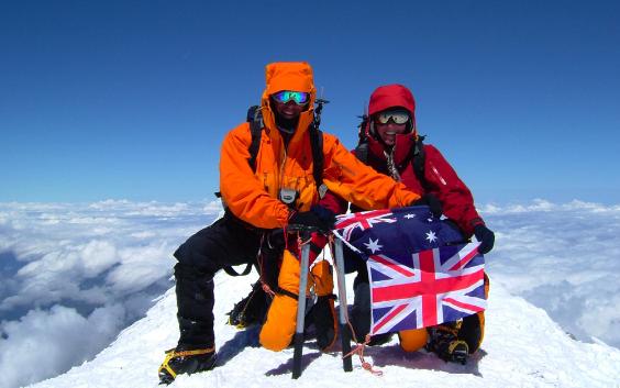 Rob and Jo on Elbrus Summit
