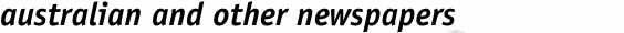 australian and other newspapers